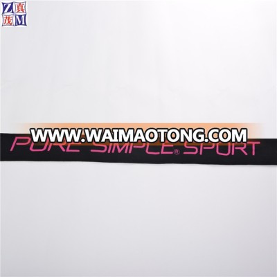 Simple design for head strap custom logo jacquard elastic